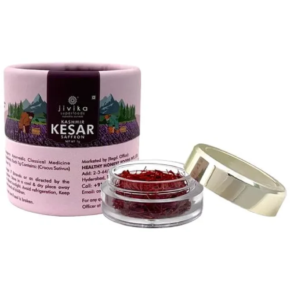 Jivika Naturals Kashmir Kesar-Saffron - 100percent Natural, 1 g-5.webp